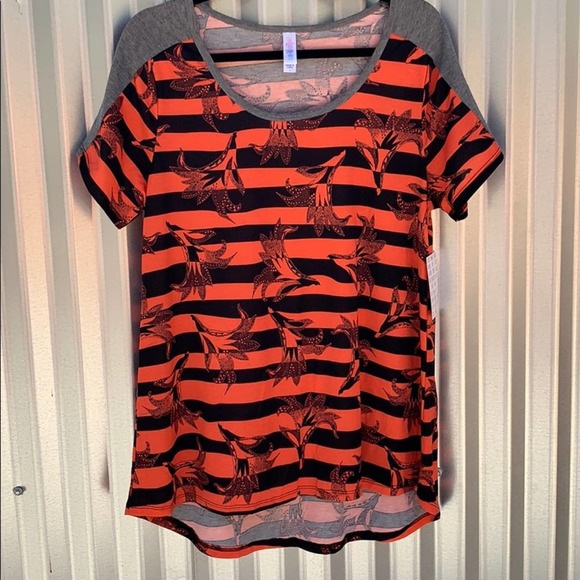 NWT Lularoe Classic T Striped Shirt Large - Picture 1 of 8